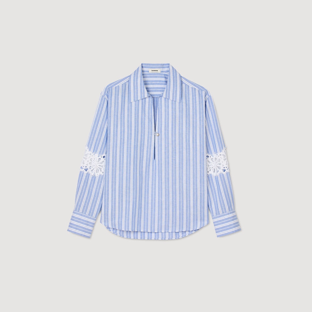 Sandro / Striped shirt Blu / White