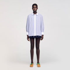 Sandro / Striped shirt Blu / White