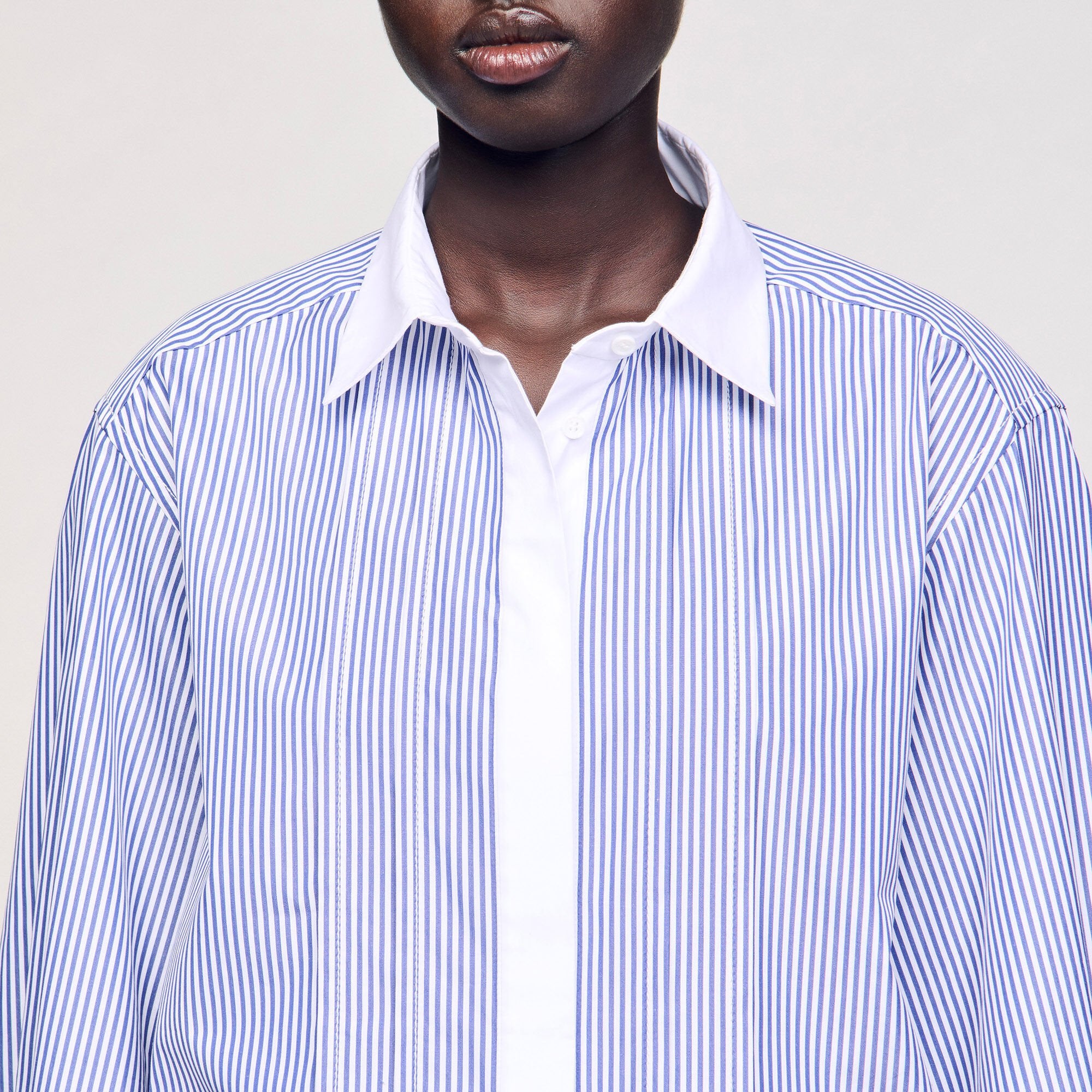 Sandro / Striped shirt Blu / White