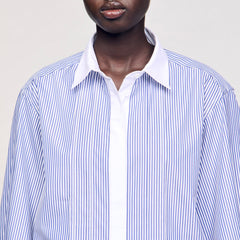 Sandro / Striped shirt Blu / White