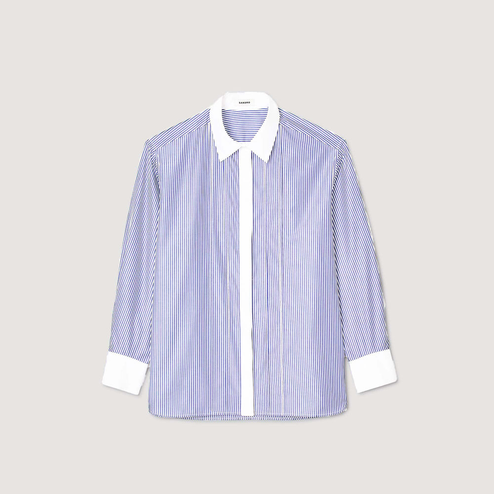 Sandro / Striped shirt Blu / White