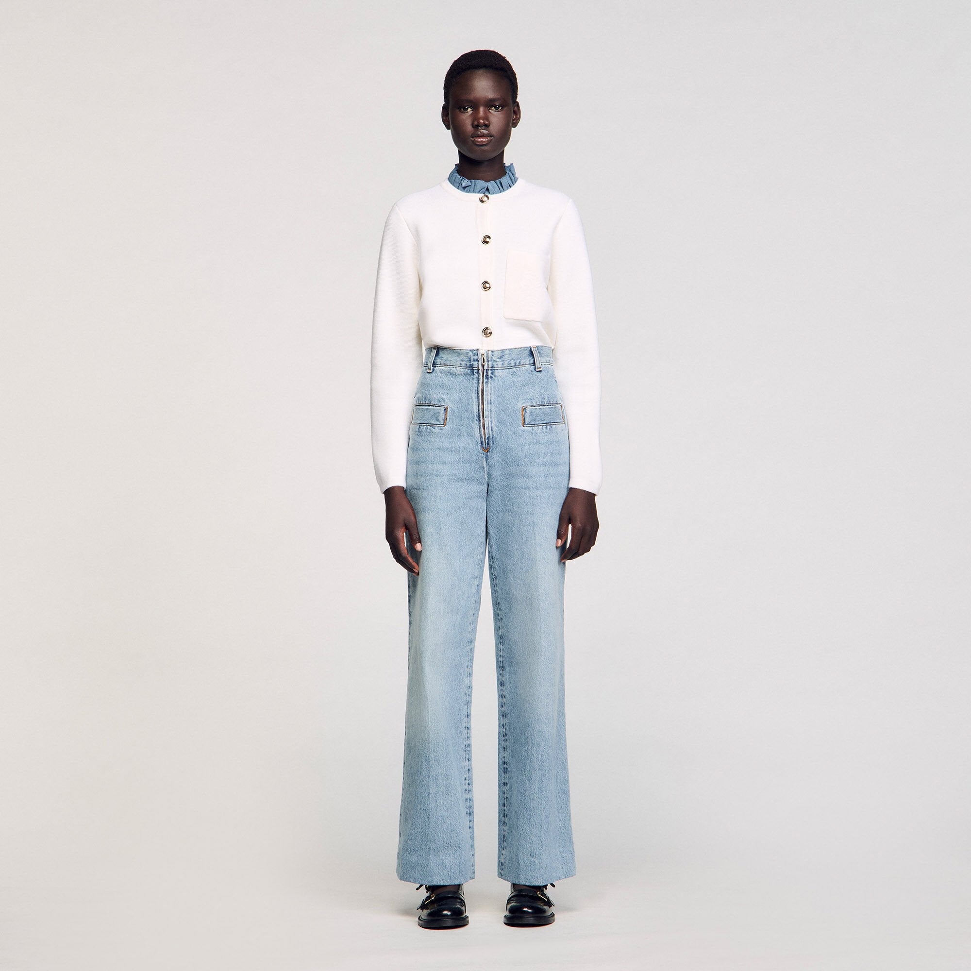 Sandro / Wide-leg jeans Blue Jean