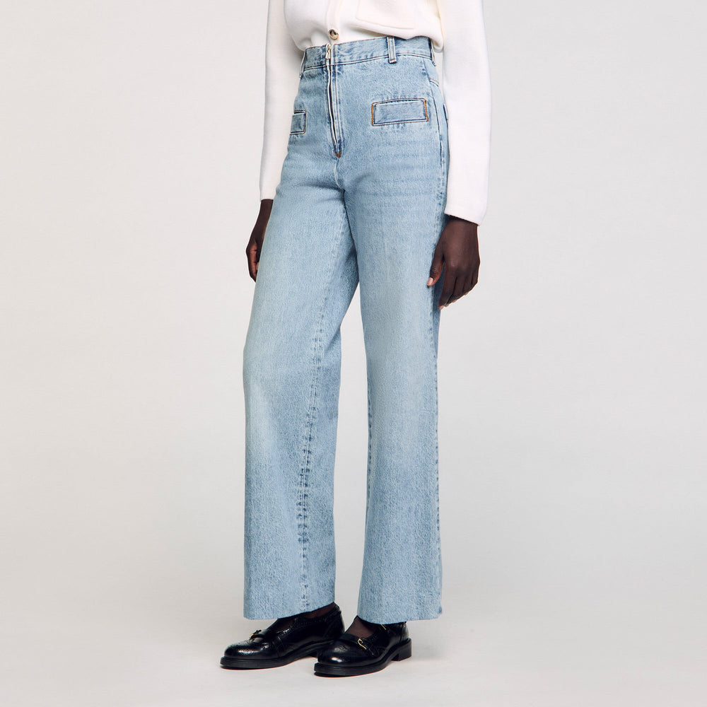 Sandro / Wide-leg jeans Blue Jean