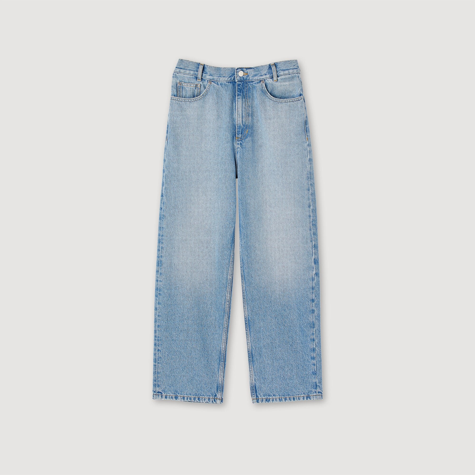 Sandro / Low-rise straight-leg jeans Blue Jean