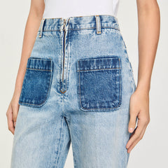 Sandro / High-rise jeans Light Bu Jean