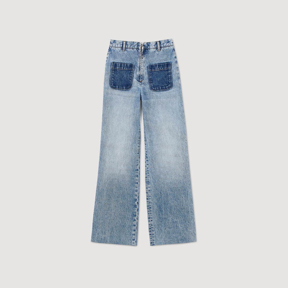 Sandro / High-rise jeans Light Bu Jean