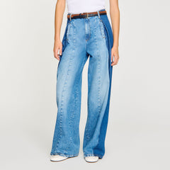 Sandro / Jeans with contrasting panels Blue Jean