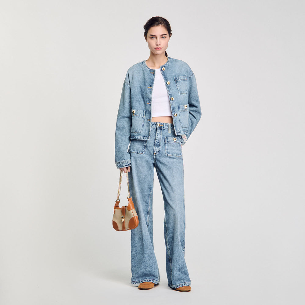 Sandro / Faded jeans Blue Jean