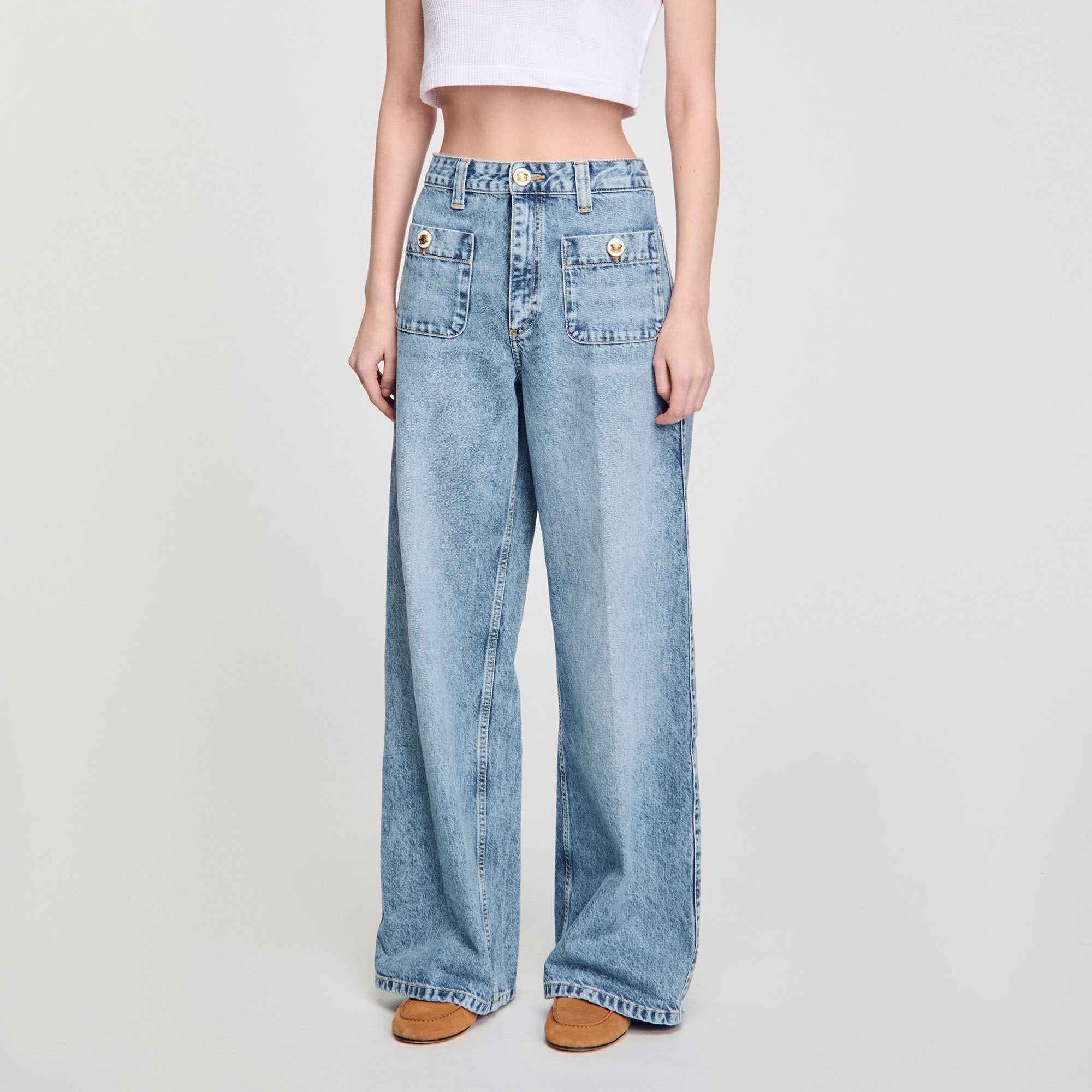 Sandro / Faded jeans Blue Jean