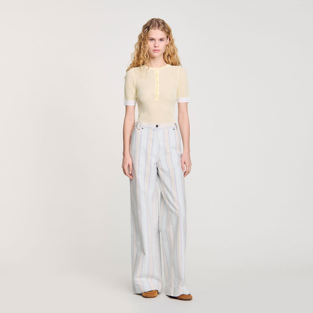 Sandro / Striped jeans Blue