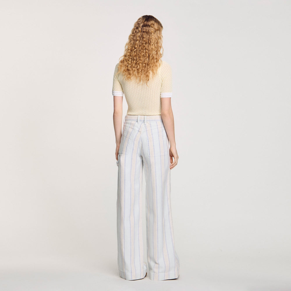 Sandro / Striped jeans Blue