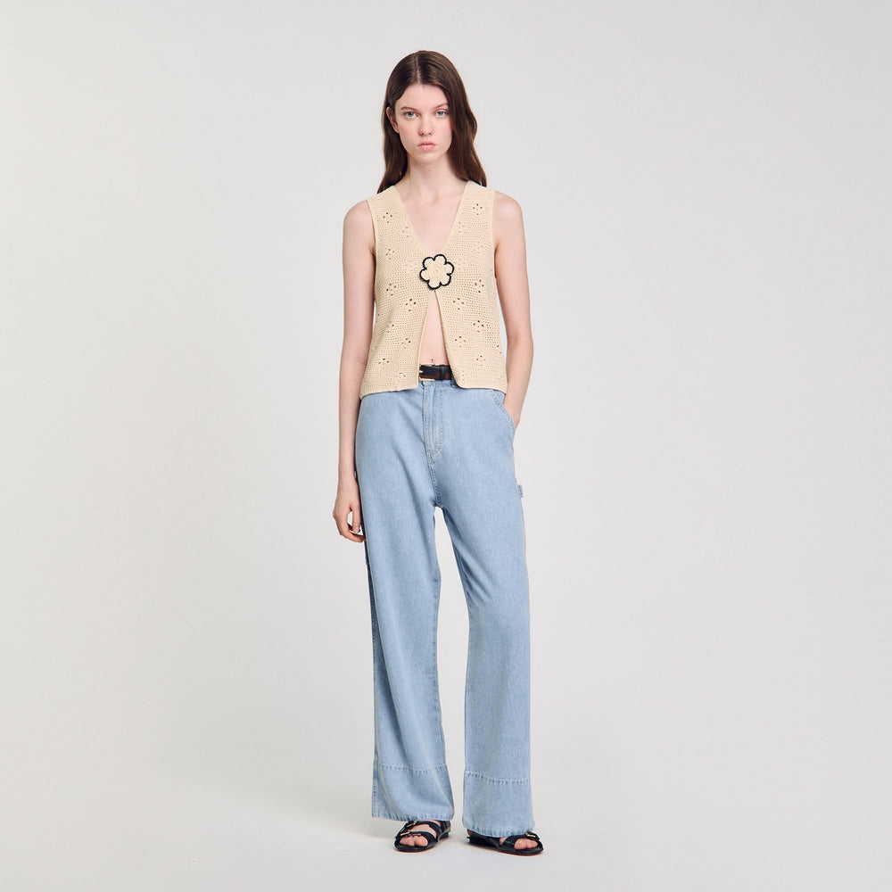 Sandro / Wide-leg jeans Blue Jean