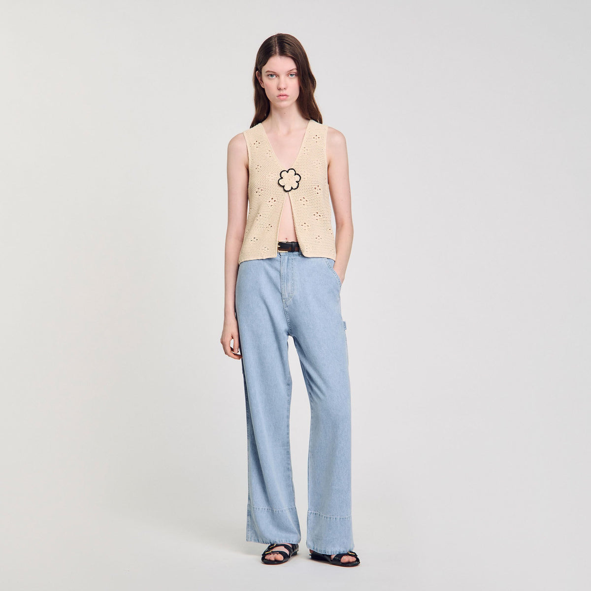 Sandro / Wide-leg jeans Blue Jean