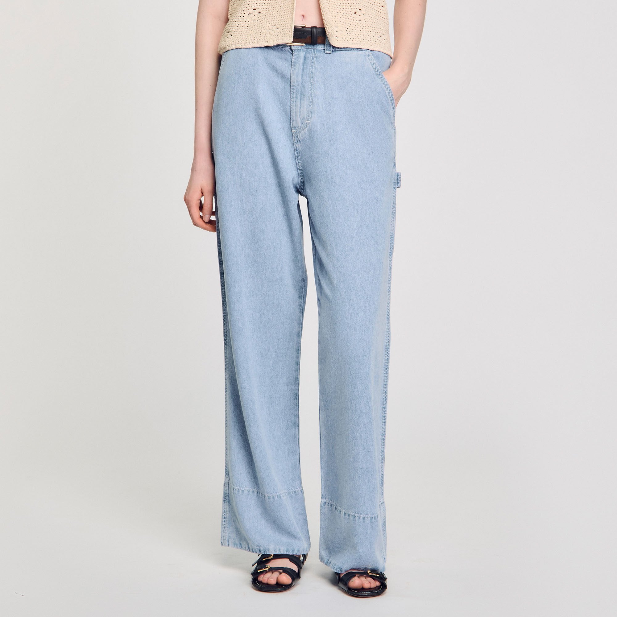 Sandro / Wide-leg jeans Blue Jean