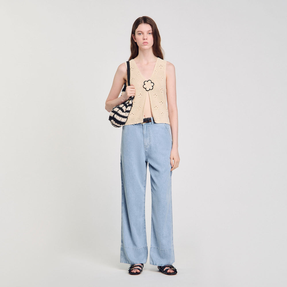Sandro / Wide-leg jeans Blue Jean