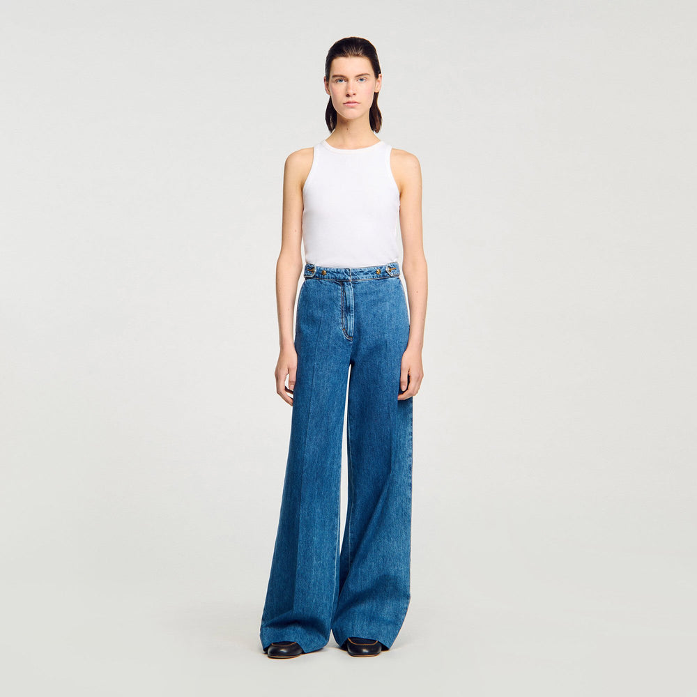 Sandro / Wide-leg jeans Blue Jean