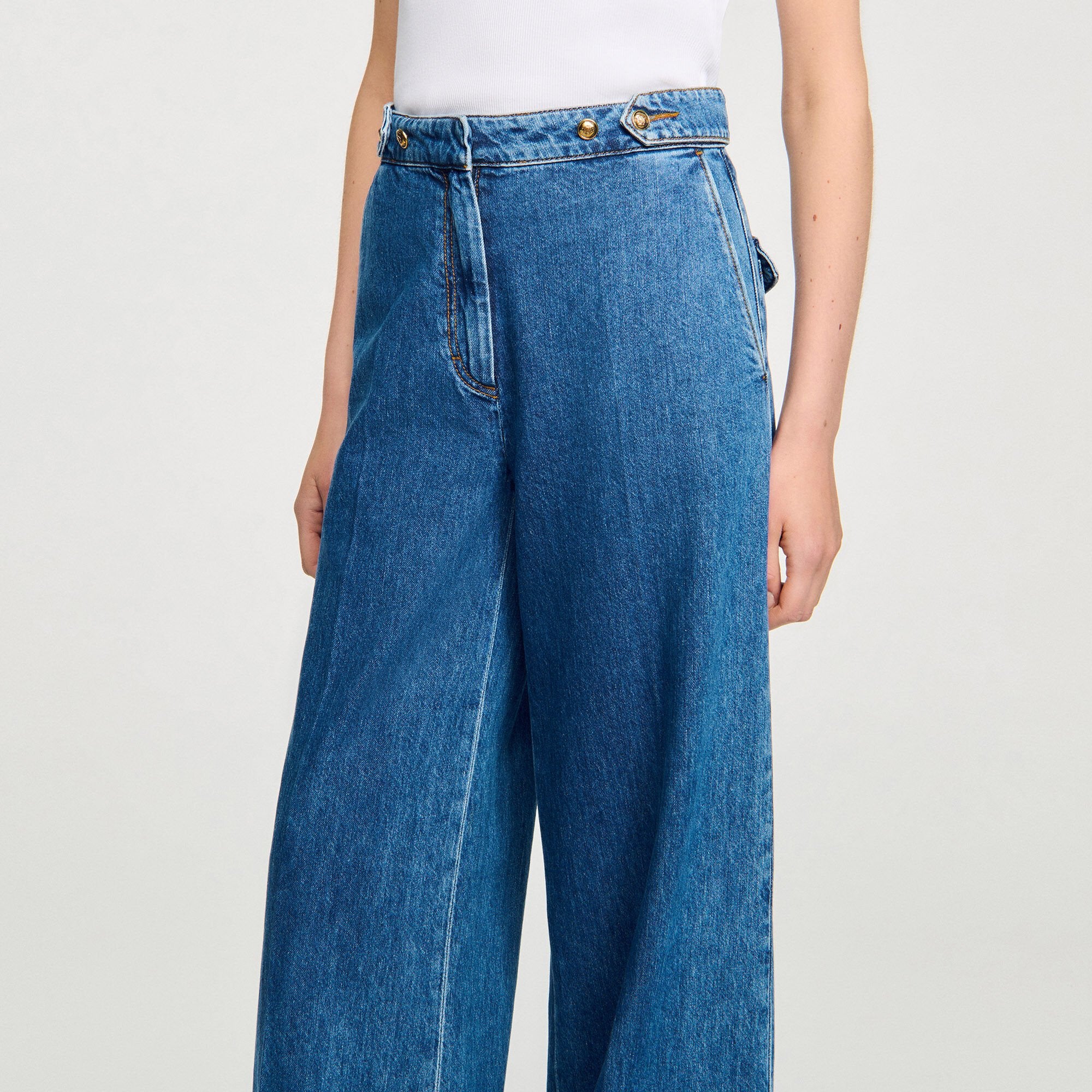 Sandro / Wide-leg jeans Blue Jean