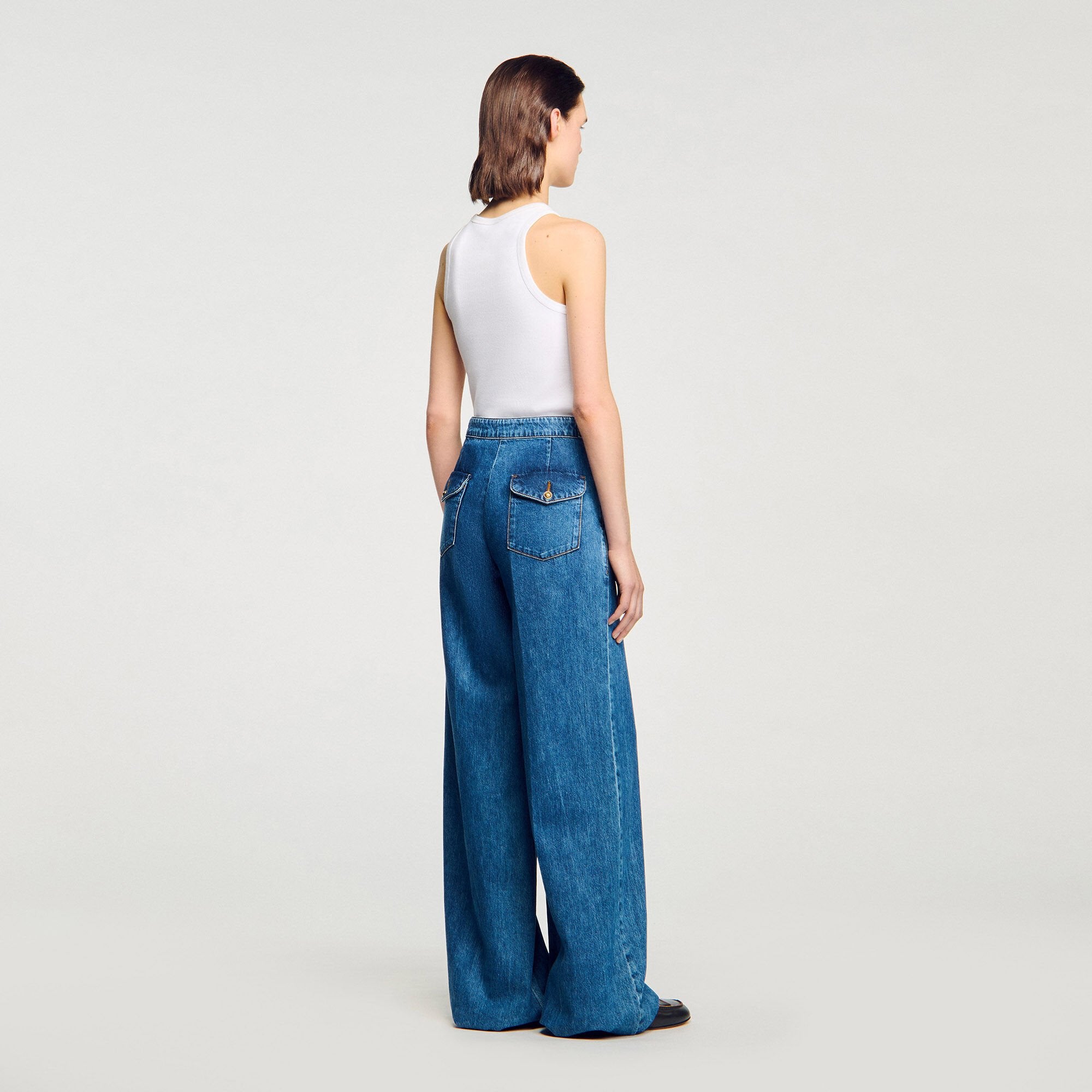 Sandro / Wide-leg jeans Blue Jean