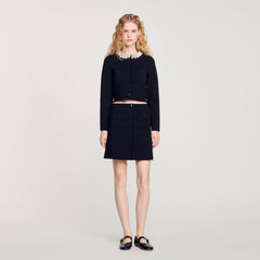 Sandro / Mini knit skirt Black