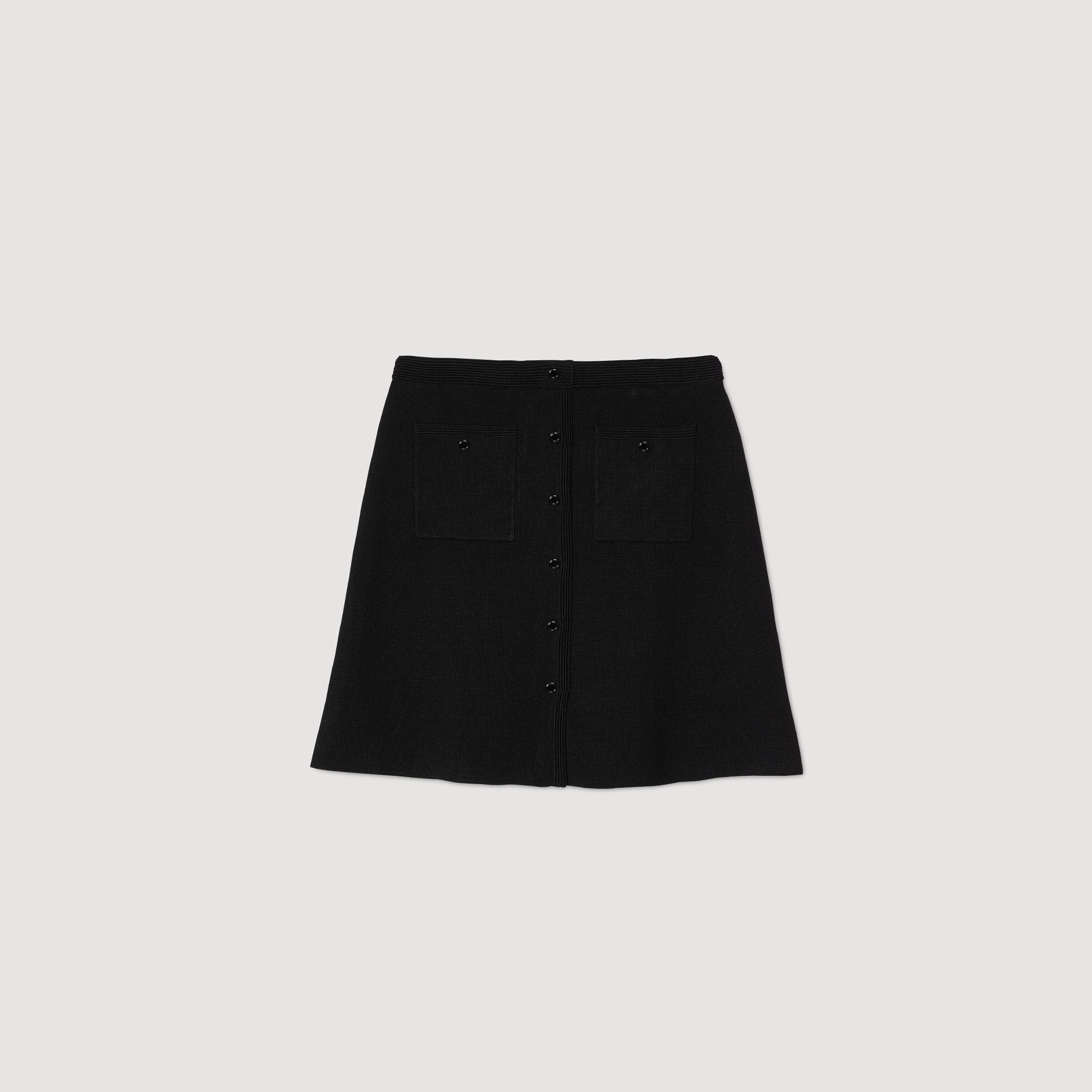 Sandro / Mini knit skirt Black