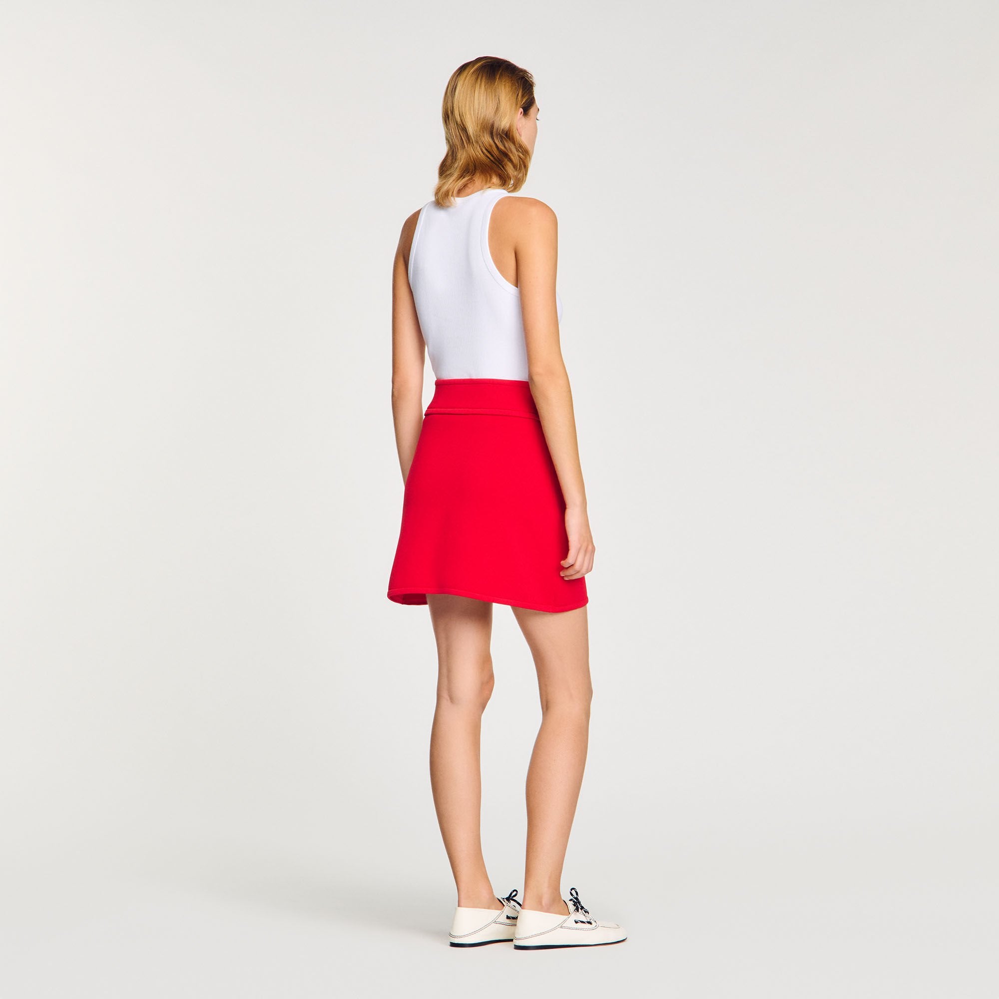 Sandro / Mini knit skirt Red