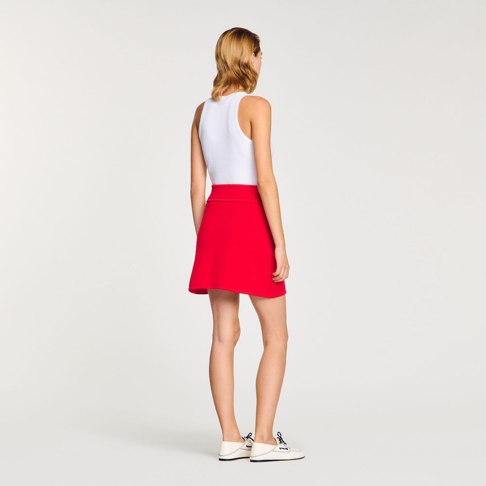 Sandro / Mini knit skirt Red