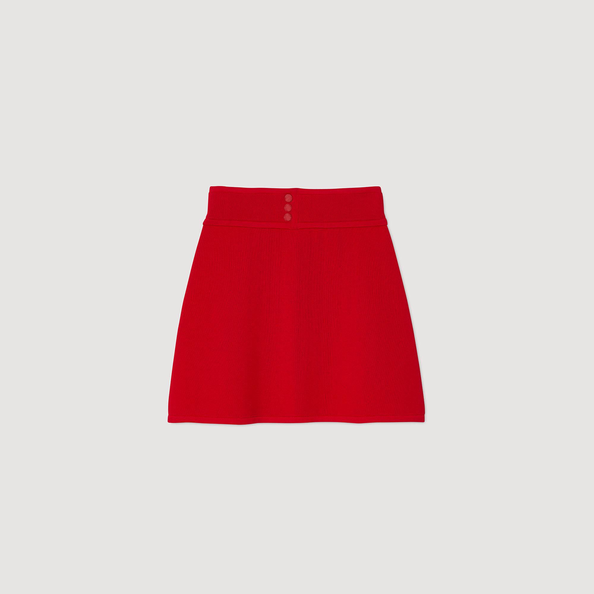 Sandro / Mini knit skirt Red
