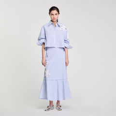 Sandro / Maxi striped skirt Sky Blue