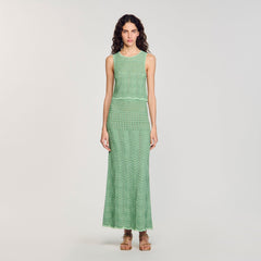Sandro / Maxi knit skirt Mint