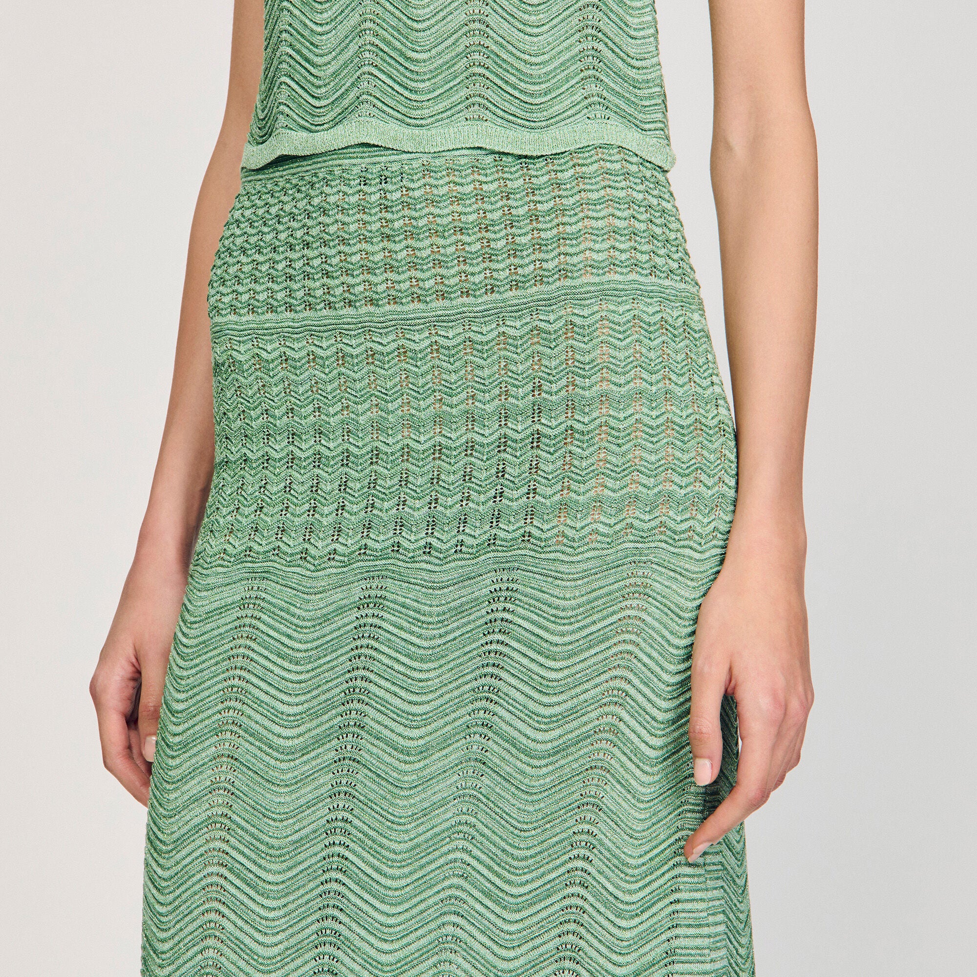 Sandro / Maxi knit skirt Mint