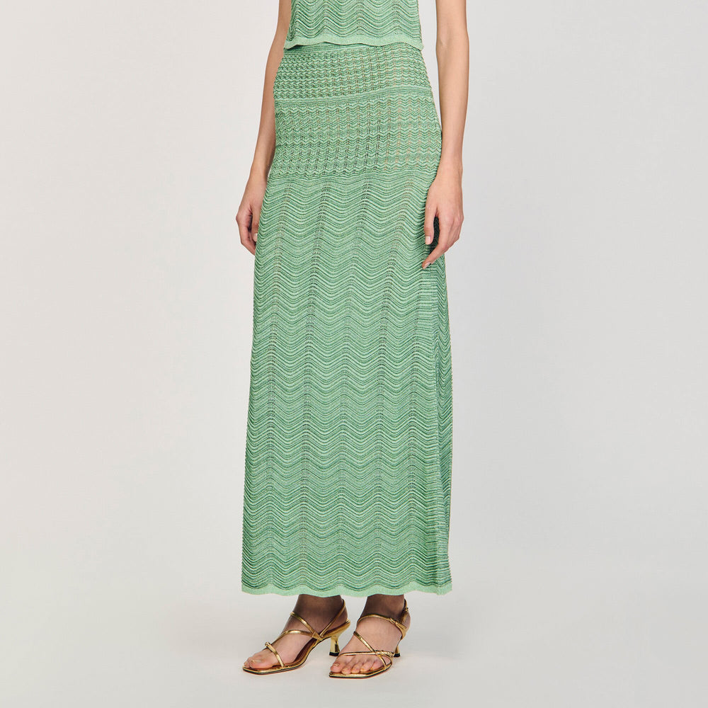 Sandro / Maxi knit skirt Mint