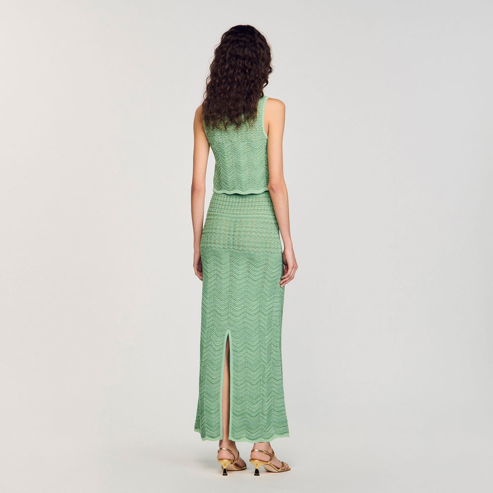 Sandro / Maxi knit skirt Mint