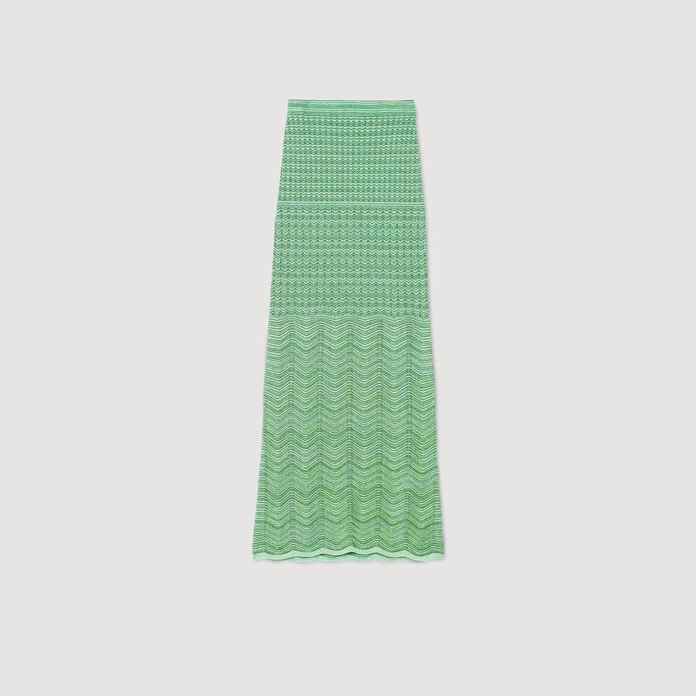 Sandro / Maxi knit skirt Mint
