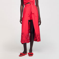 Sandro / Floral skort Red