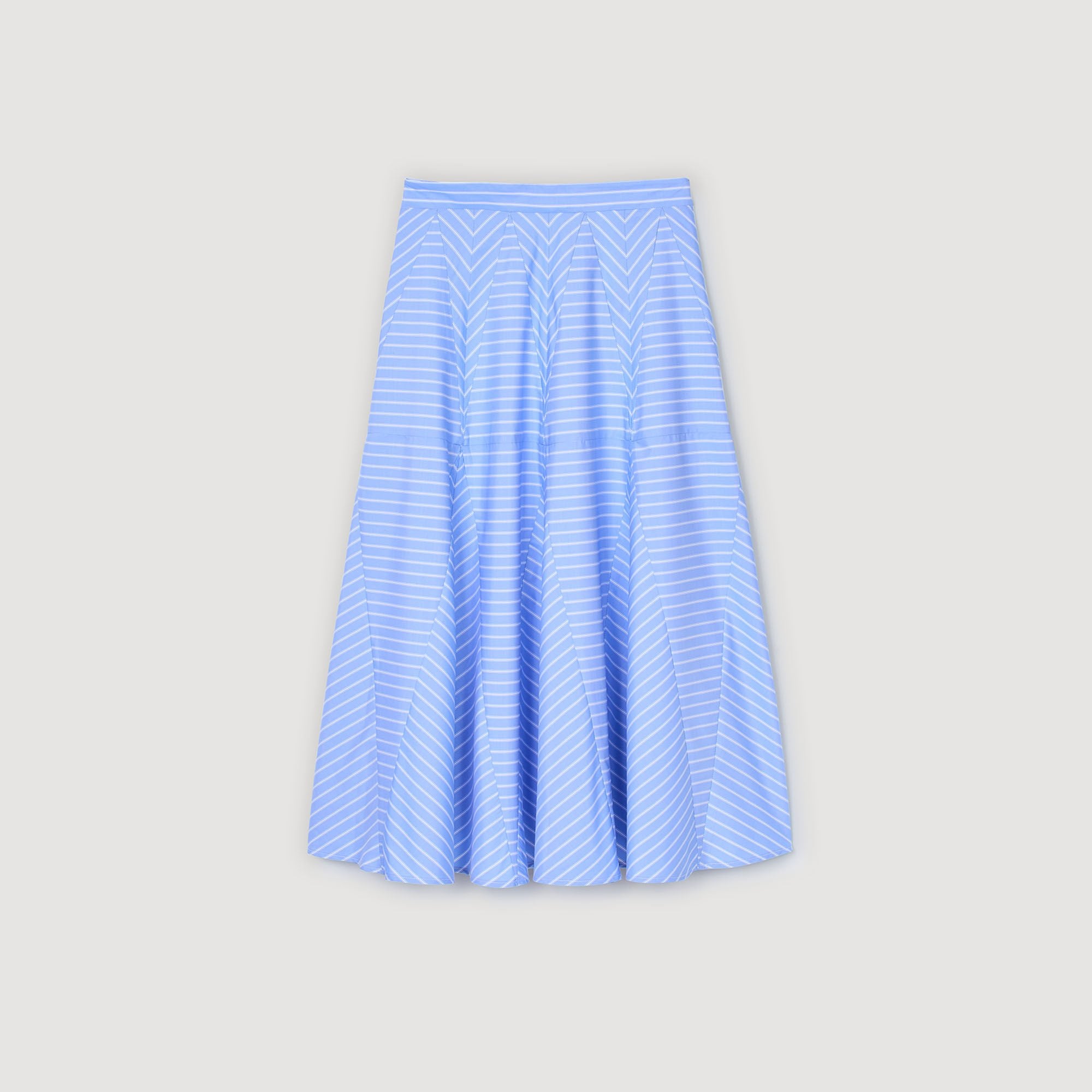 Sandro / Maxi striped skirt Blu / White