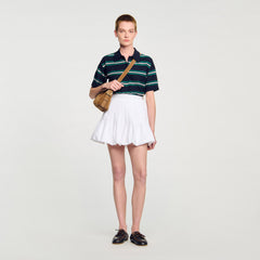 Sandro / Mini bubble skirt White