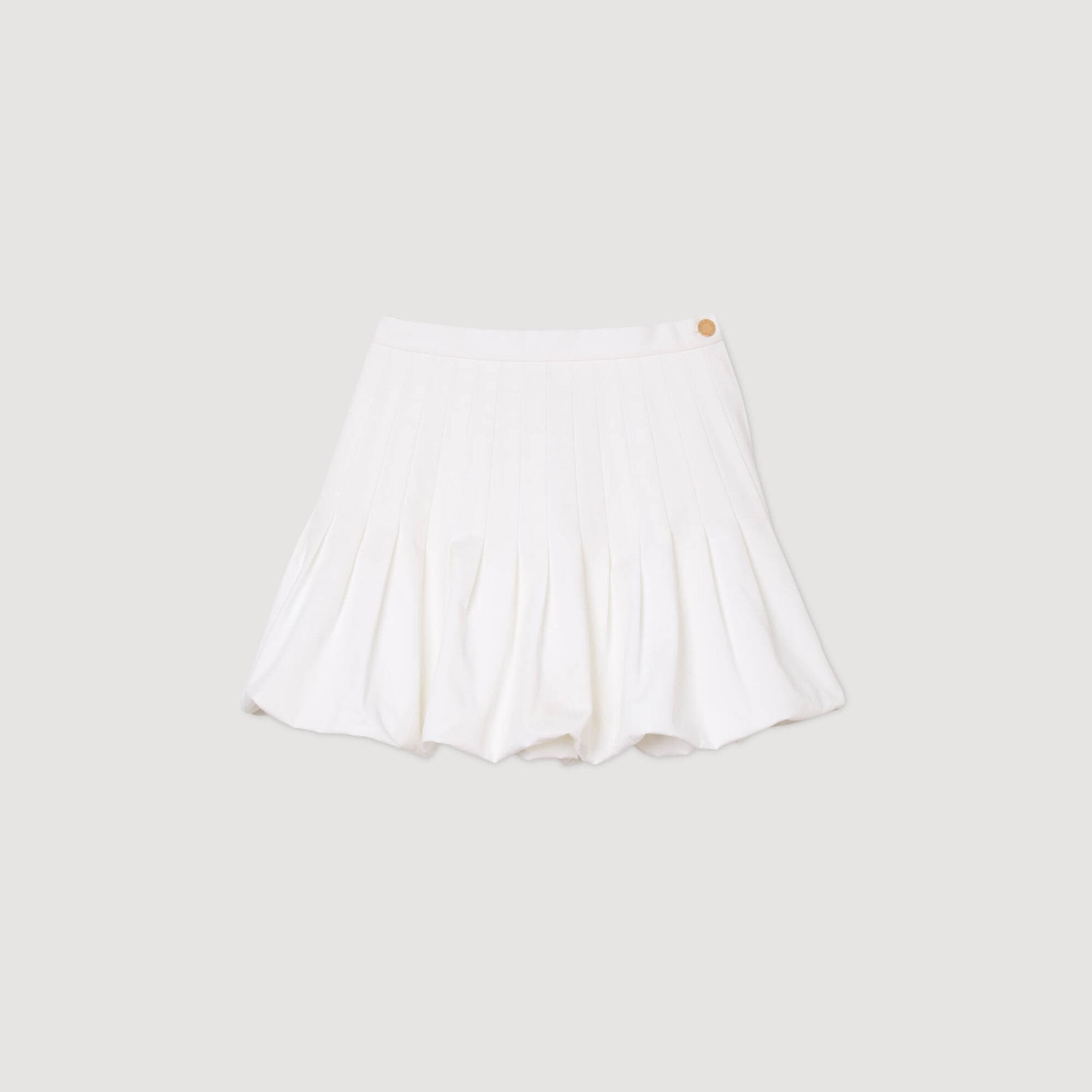 Sandro / Mini bubble skirt White