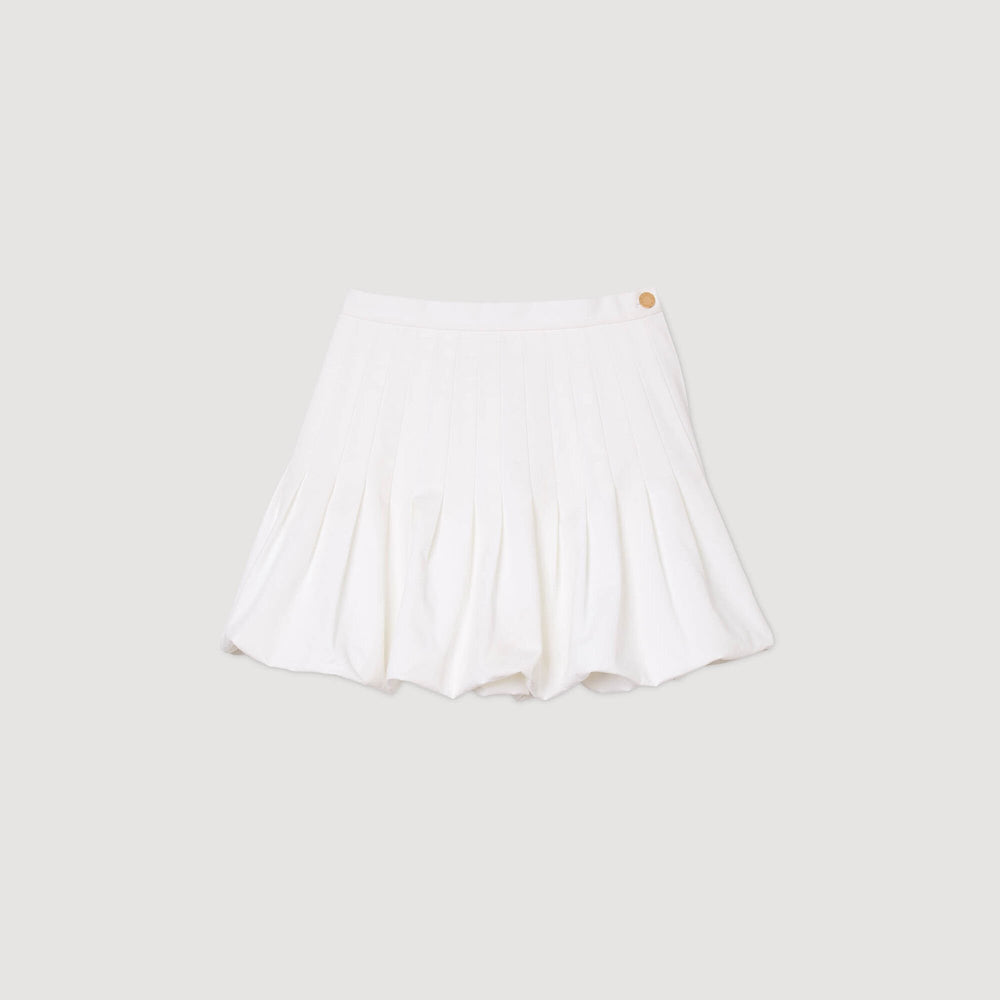 Sandro / Mini bubble skirt White
