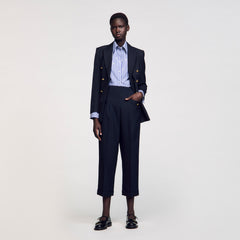 Sandro / Wide legs trousers Navy Blue