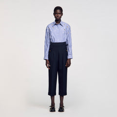 Sandro / Wide legs trousers Navy Blue