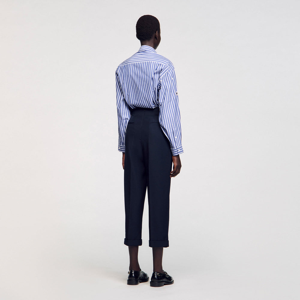 Sandro / Wide legs trousers Navy Blue