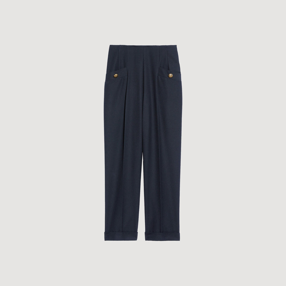 Sandro / Wide legs trousers Navy Blue