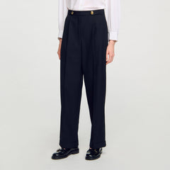 Sandro / Straight-leg trousers Black