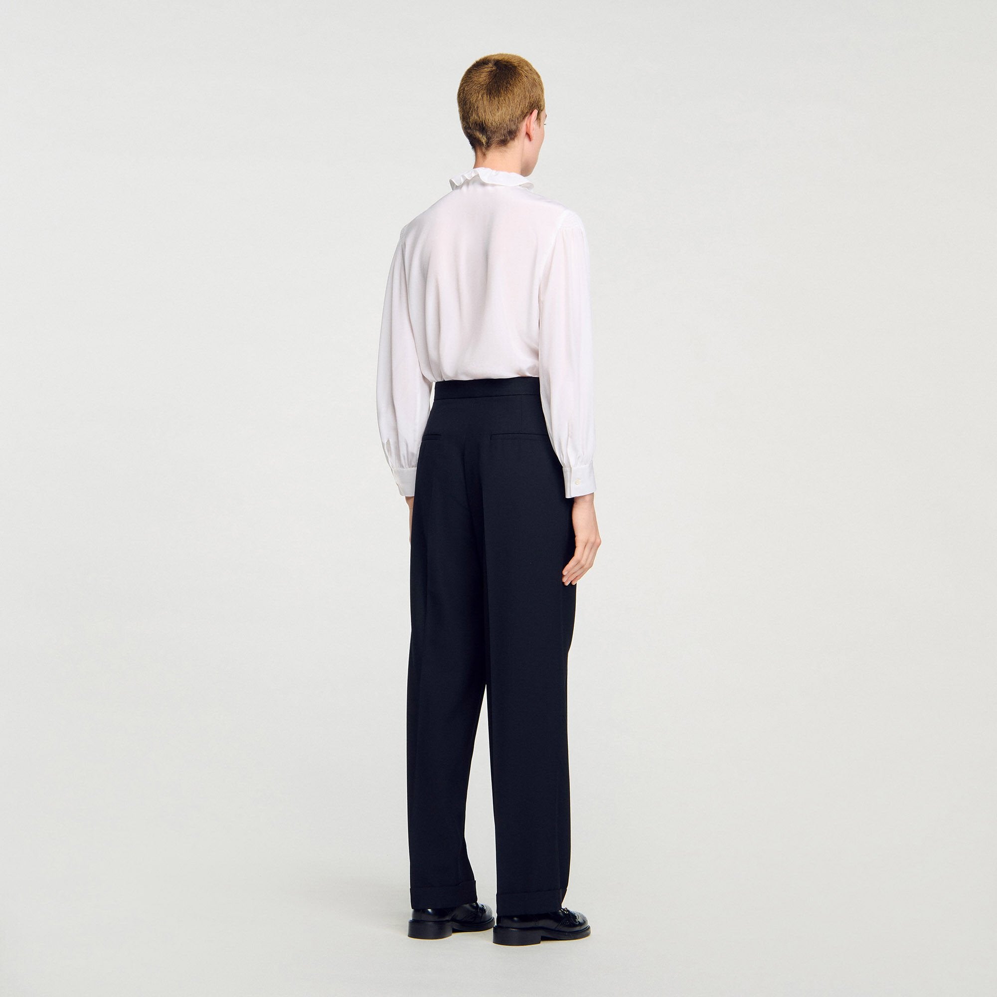 Sandro / Straight-leg trousers Black