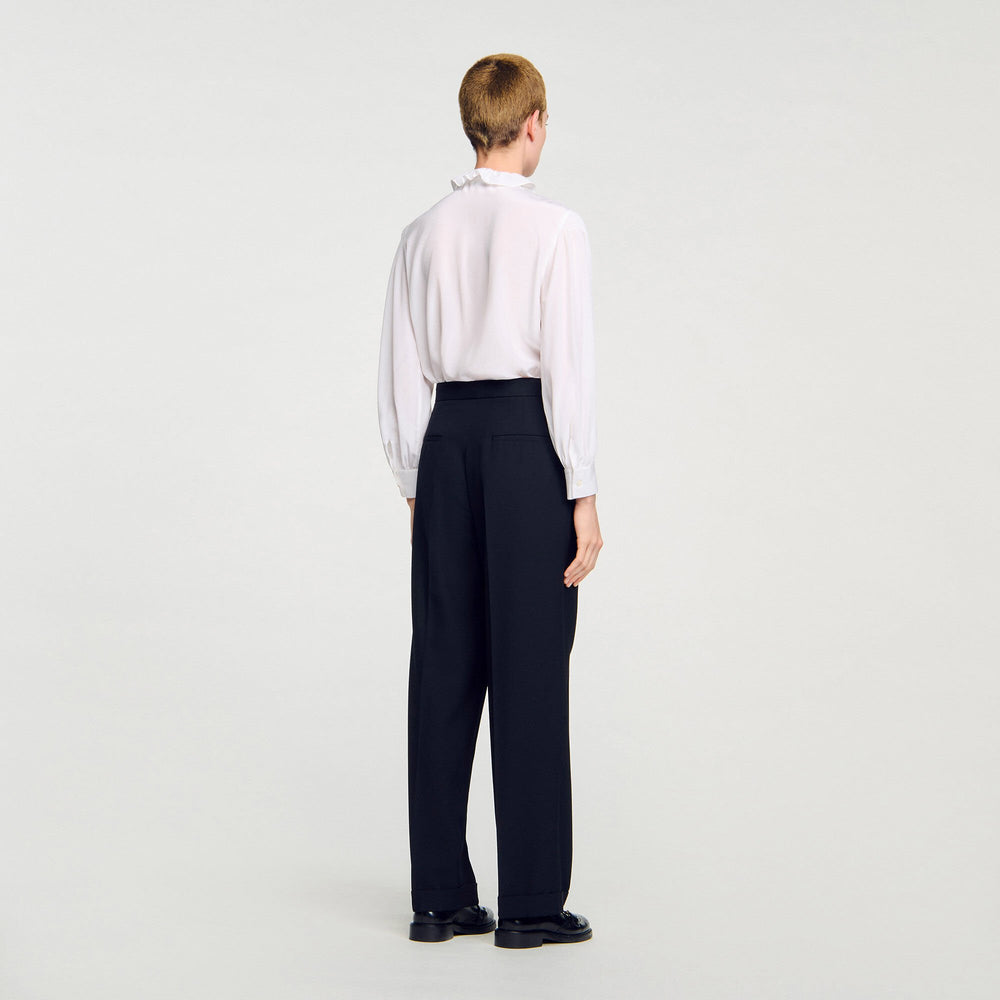 Sandro / Straight-leg trousers Black