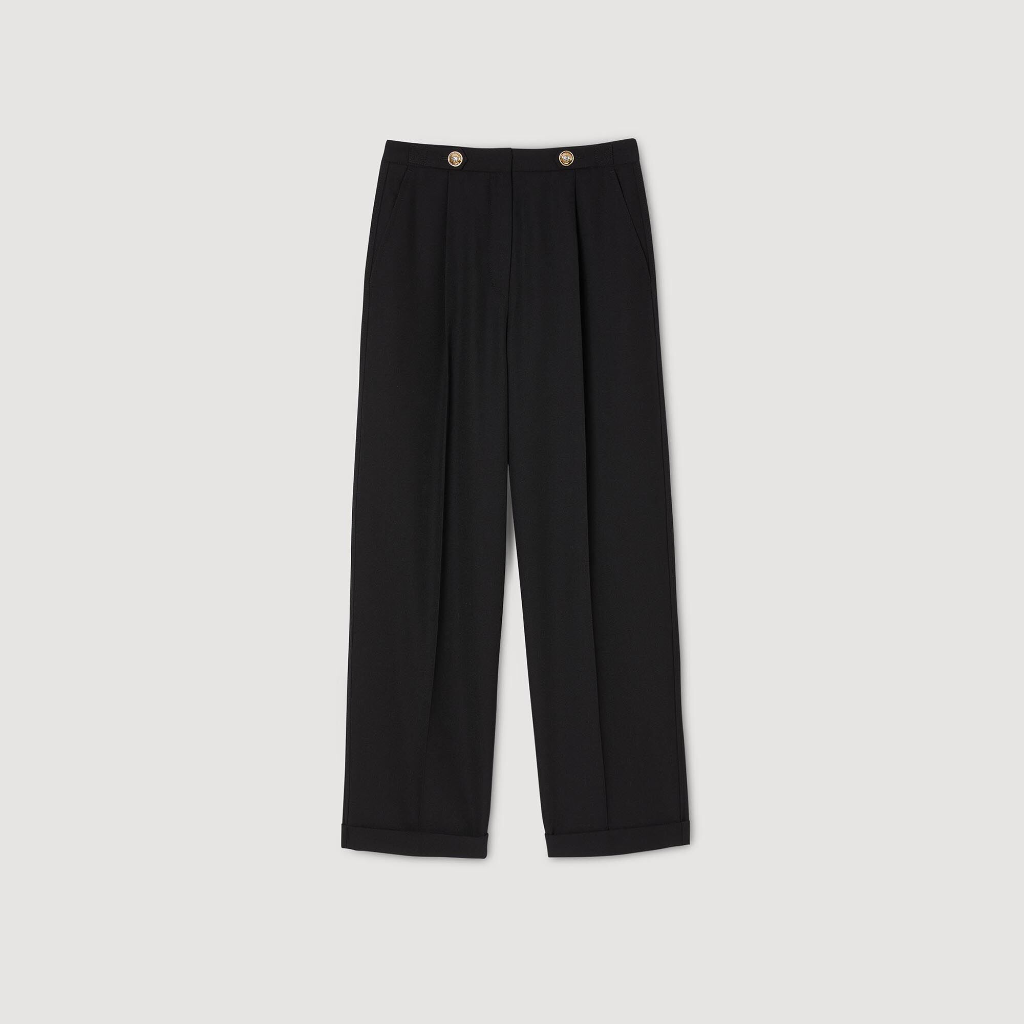 Sandro / Straight-leg trousers Black
