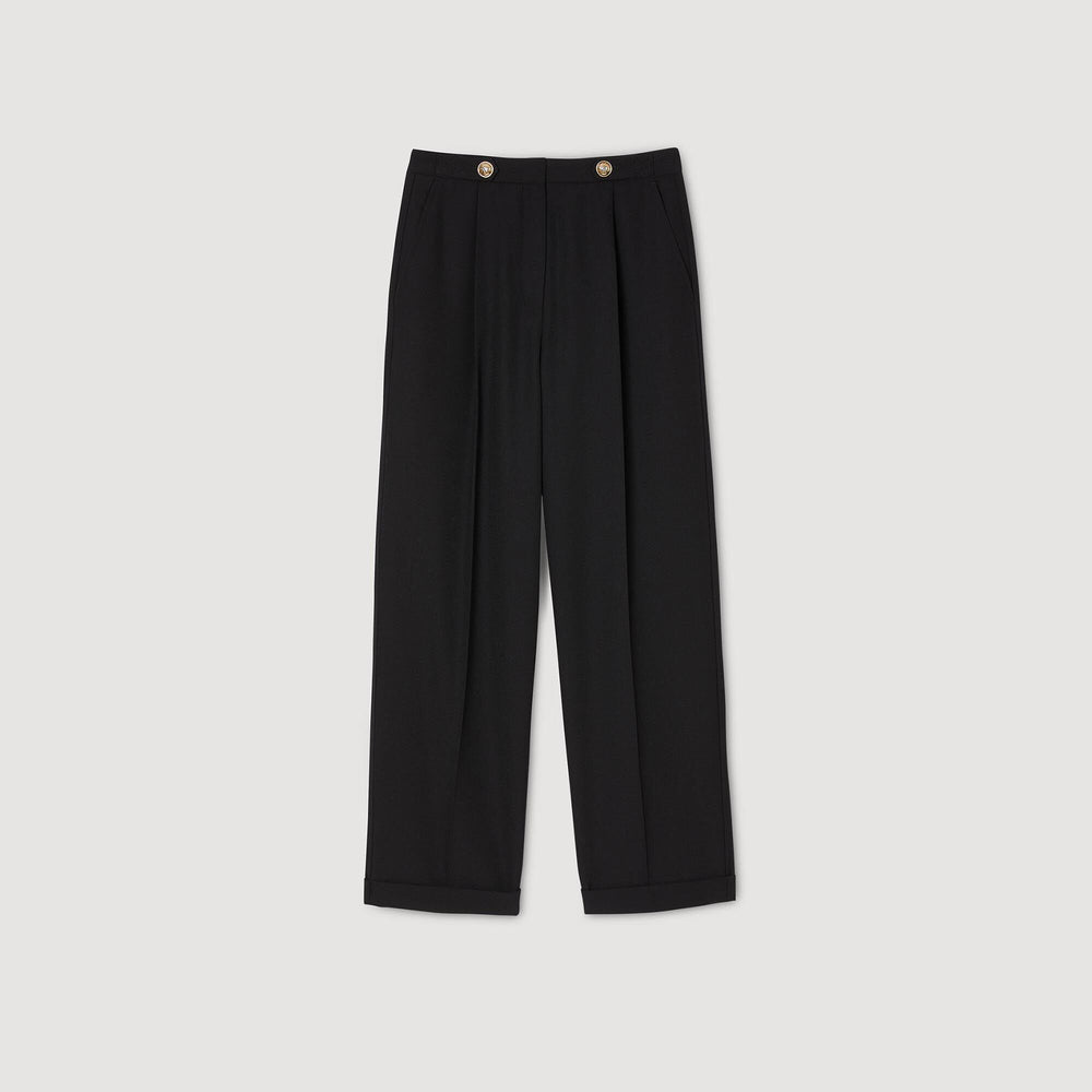 Sandro / Straight-leg trousers Black