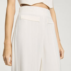 Sandro / Sequin suit trousers Ecru