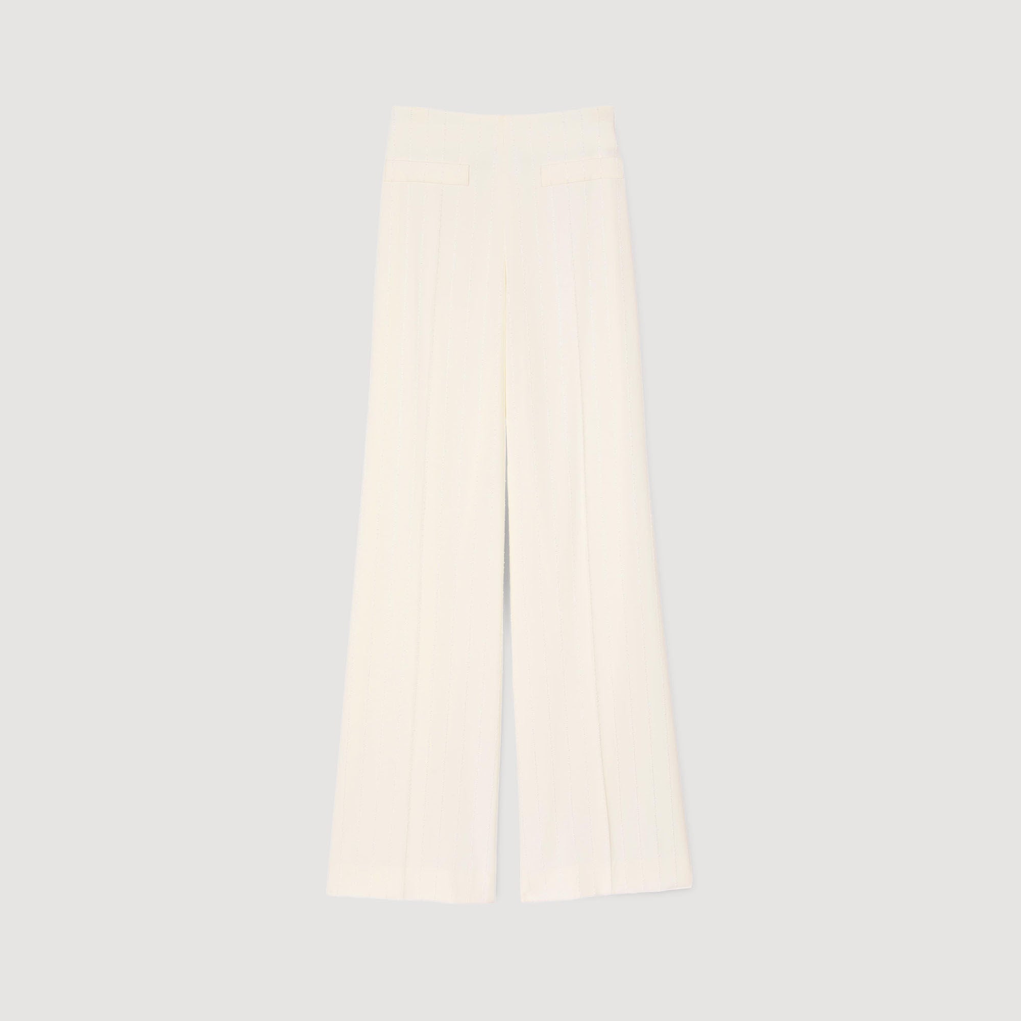 Sandro / Sequin suit trousers Ecru