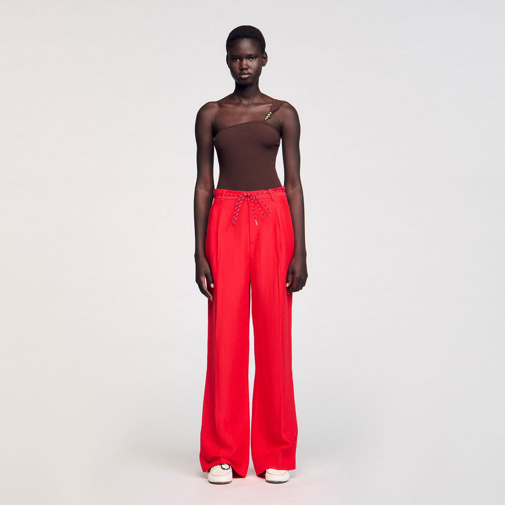 Sandro / Drawstring trousers Red